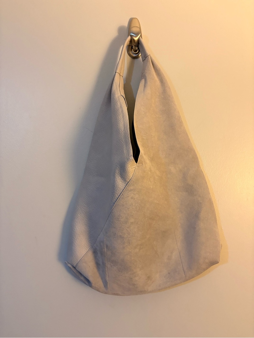 Shiraleah Cream Suede & Leather Hobo - Picture 1 of 5
